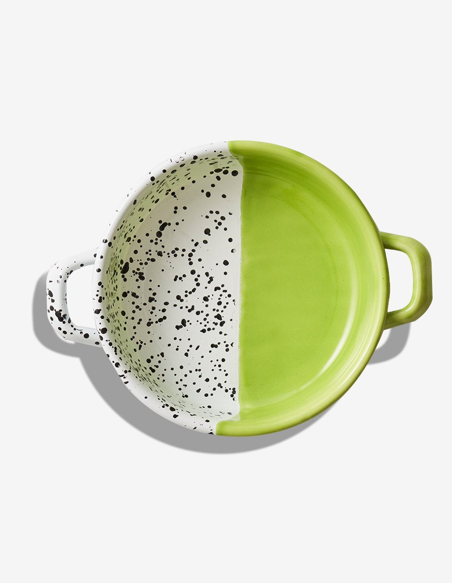 Darling Spring Mind-Pop Small Enamel Frying Pan - Green