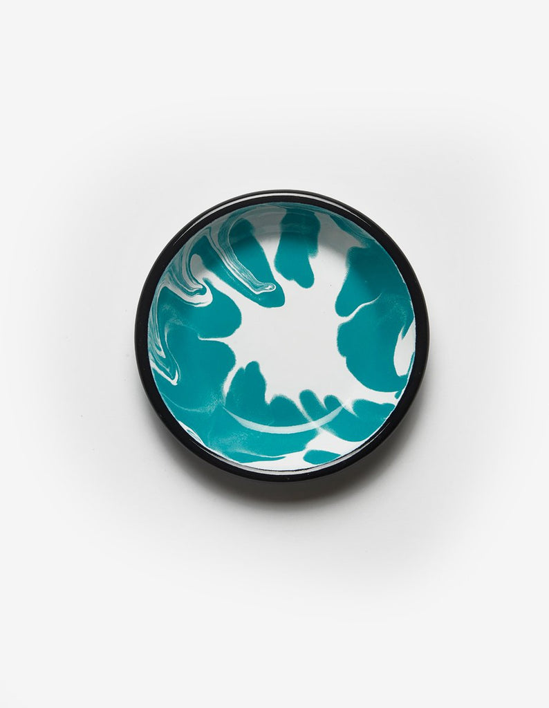 A Little Color Turquoise Green Round Meze Plate (Box)