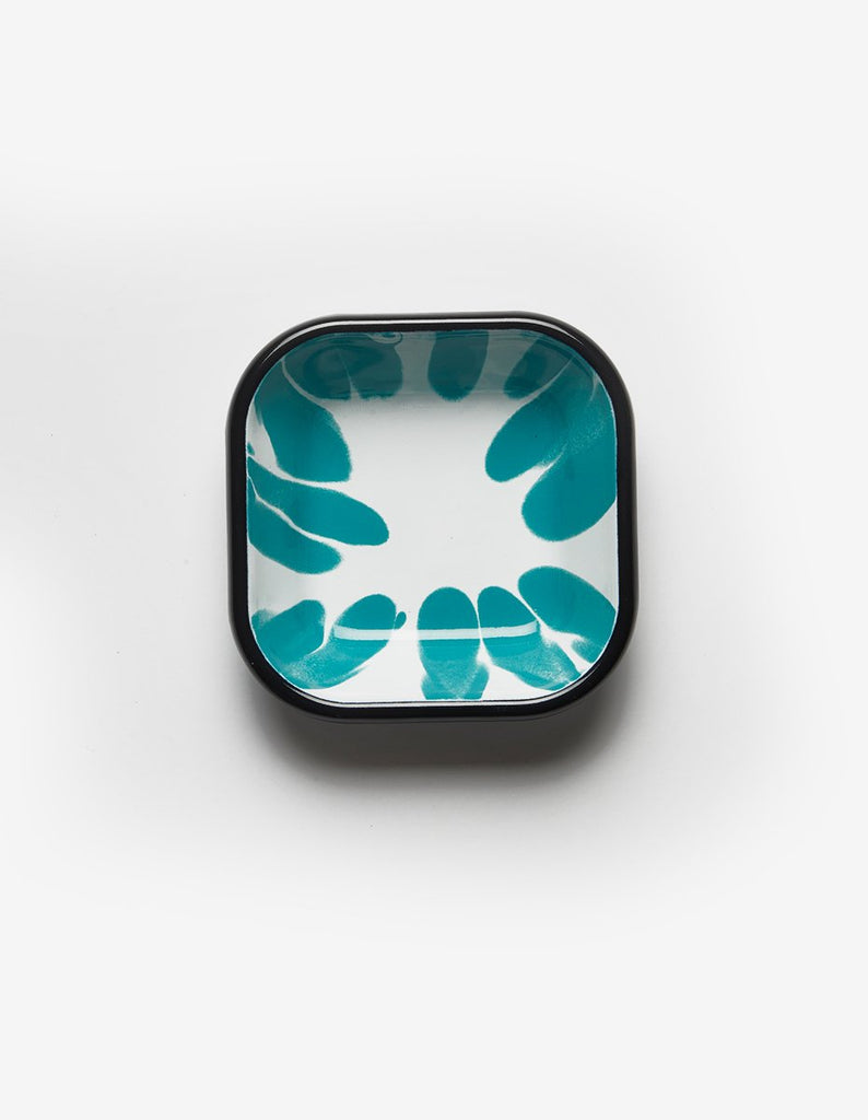 A Little Color Turquoise Green Square Meze Plate (Box)