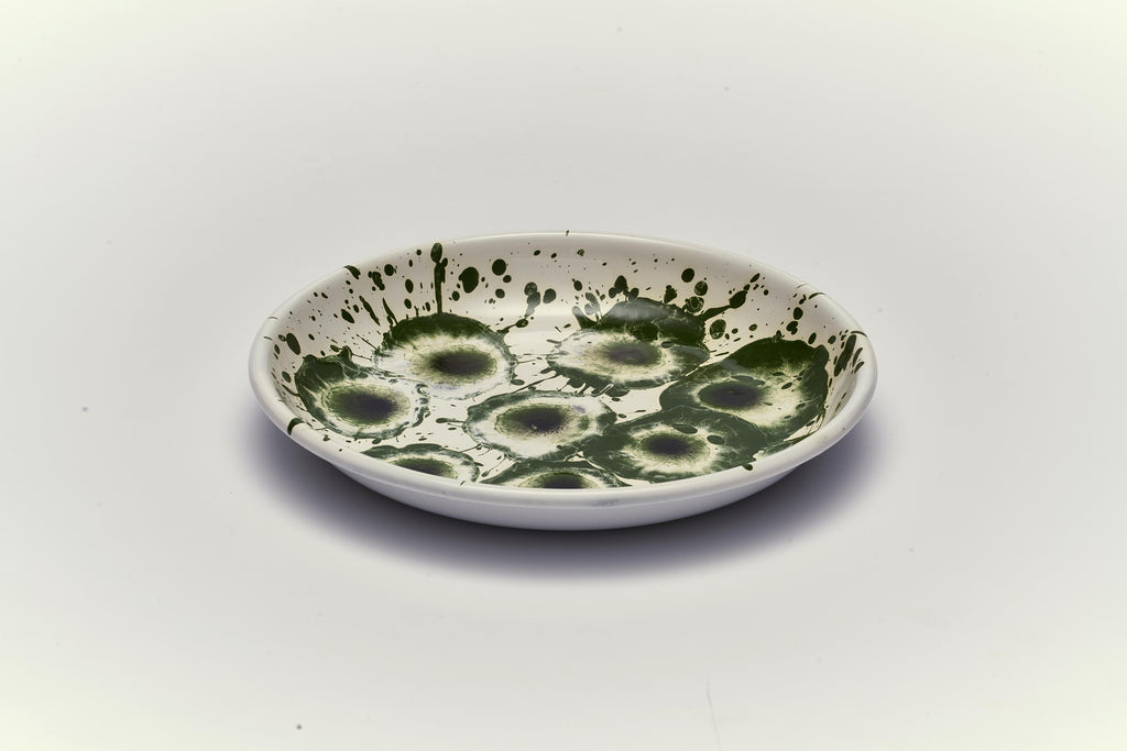 Floral Madness Green Small Plate (Box)