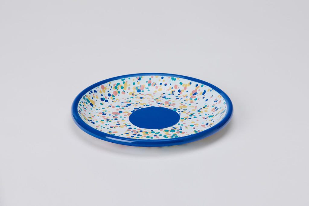Wonder Wheel Blue Dessert Plate